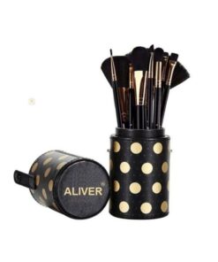 Eliver makeup brushes set, black color 11 brushes