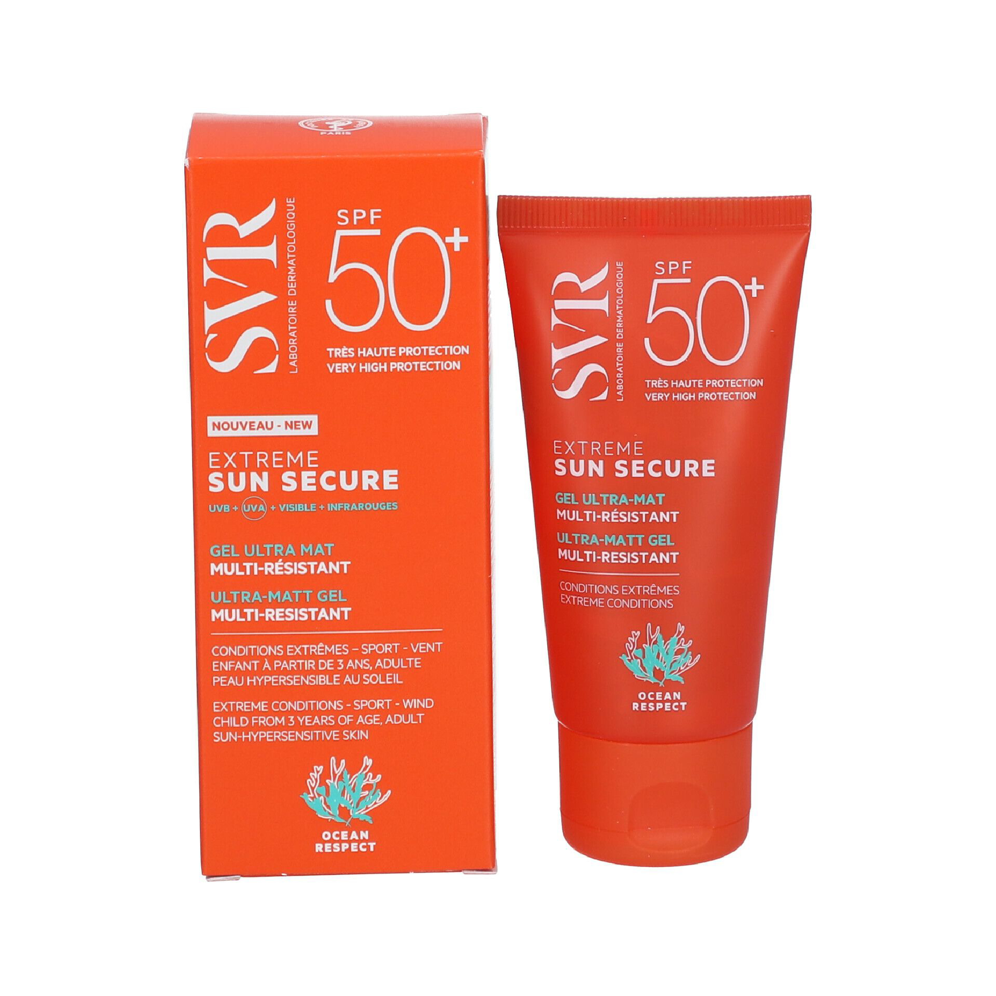 SVR Extreme Sun Secure SPF 50+ Ultra-Matt Gel - يوشوب Ushop