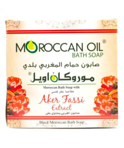 موروكان اويل صابون الحمام المغربي البلدي بخلاصة العكر فاسي 250 مل